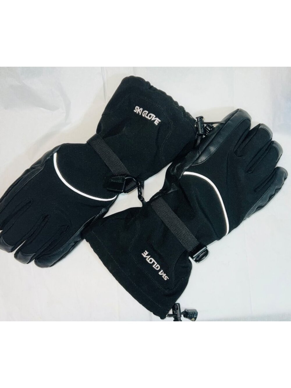 Ski Gloves XL Waterproof WPF-Tex Black Warm Winter Snow Outdoor Gear w Reflectiv
